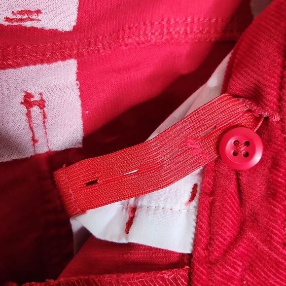 Gap Kids Super Skinny Red Slim fit corduroy Pants - Picture 5 of 9